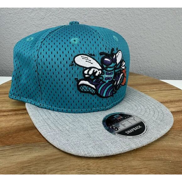 New Era L.E. 9FIFTY Charlotte Hornets Hook Mesh Hardwood Classics‎ Snapback Hat - Picture 1 of 8